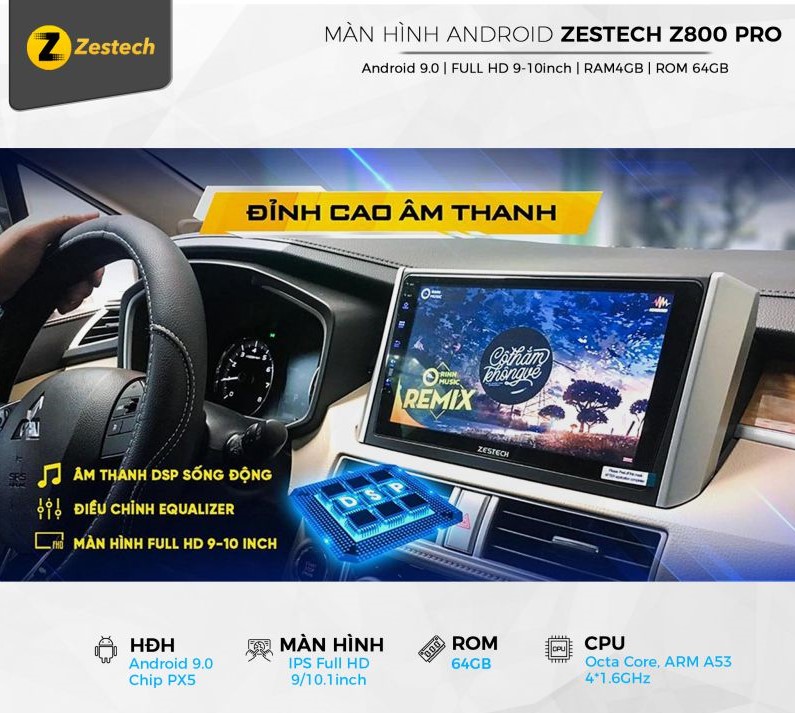 Màn hình Zestech Z800 Pro